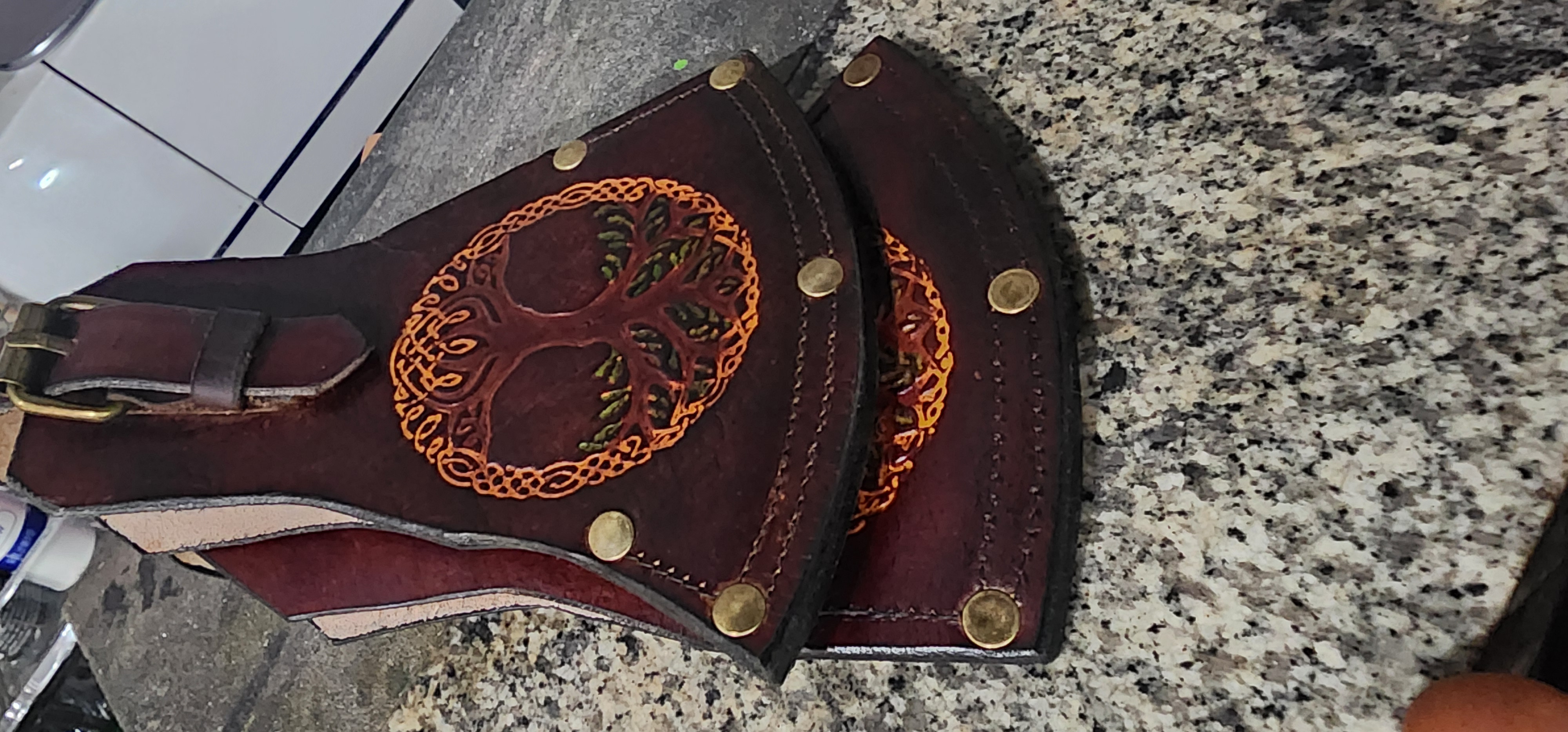 Tree of Life leather pair by Horizon Creations