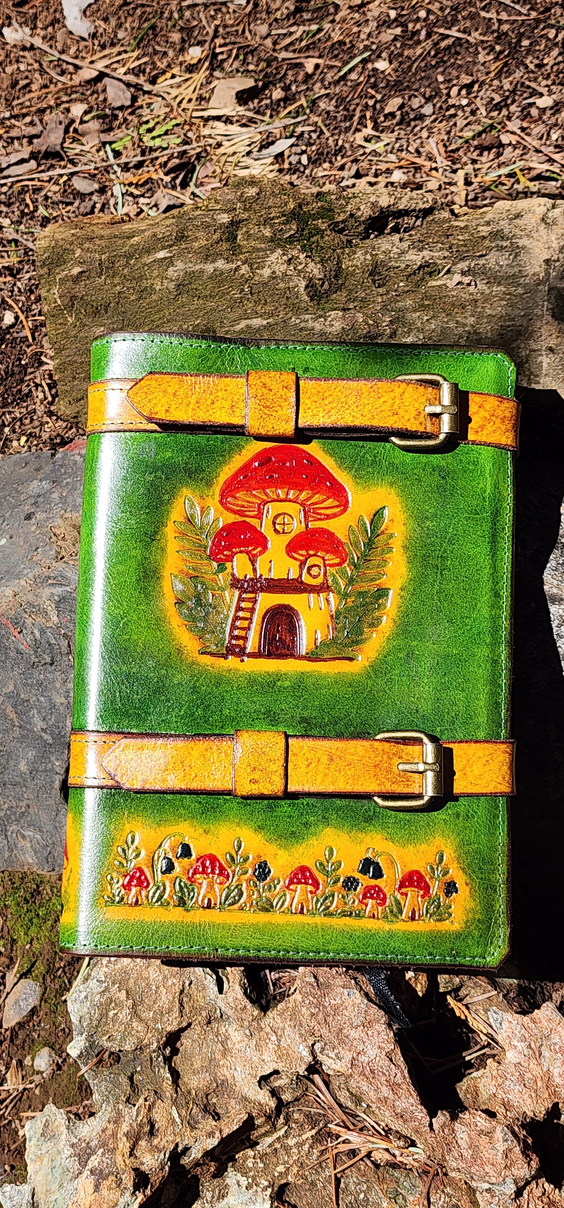 Green Mushroom Journal by Horizon Creations